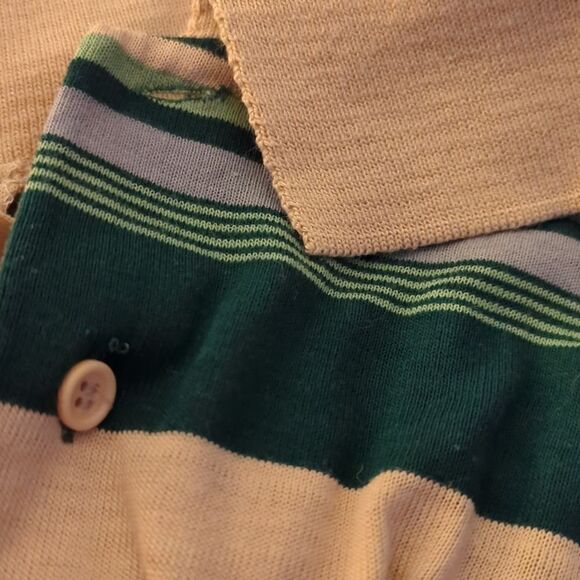 Vintage JCPENNEY‎ striped long sleeve polo shirt - Picture 5 of 5